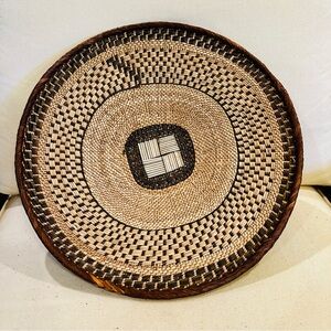 NEW Africa Woven Basket. Made by the Binga people of Zambia/Zimbabwe
